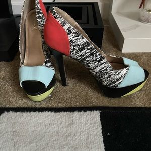 Multi color heels